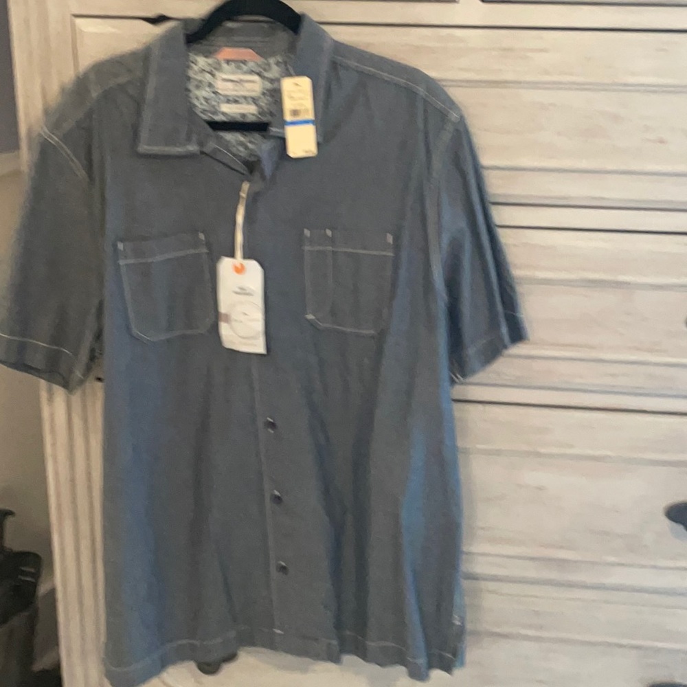 Light denim tommy bahama mens shirt